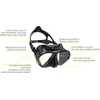image:imageCressi Adult Snorkeling Set  Mask amp Snorkel  Premium Comfortable Silicone Mask  Dry Top Snorkel  Designed in ItalyBlackBlack