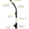 image:imageCressi Adult Snorkeling Set  Mask amp Snorkel  Premium Comfortable Silicone Mask  Dry Top Snorkel  Designed in ItalyBlackBlack