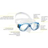 image:imageCressi Adult Snorkeling Set  Mask amp Snorkel  Premium Comfortable Silicone Mask  Dry Top Snorkel  Designed in ItalyClearBlue