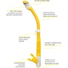 image:imageCressi Adult Snorkeling Set  Mask amp Snorkel  Premium Comfortable Silicone Mask  Dry Top Snorkel  Designed in ItalyClearYellow