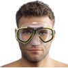 image:imageCressi First Dive Mask with Inclined Lenses for Scuba Diving  Optical Lenses Available  Focus Made in ItalyClearYellow