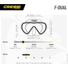 image:imageCressi Single Lens Frameless Scuba Mask for Good Visibility  FDual Designed in ItalyBlue Navy