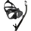 image:imageCressi Adult Snorkeling Set  Mask amp Snorkel  Premium Comfortable Silicone Mask  Dry Top Snorkel  Designed in ItalyBlackBlack