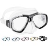 image:imageCressi First Dive Mask with Inclined Lenses for Scuba Diving  Optical Lenses Available  Focus Made in ItalyClearClear