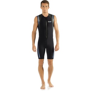 image:imageCressi 2 mm Short Neoprene Wetsuit for Swimming Snorkeling Paddleboarding  Ergonomic Cuts FrontZip  Termico Designed in Italyblackblue