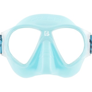 image:imageCressi Adult Snorkel Mask  Lightweight Impact Resistant Lenses for Novice Swimmers  Force  Designed in ItalyIce CyanCoral Blue