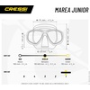 image:imageCressi Youth Kids Snorkeling Mask and Dry Snorkel Kit  Marea Jr amp Mini Dry Designed in ItalyClearYellow