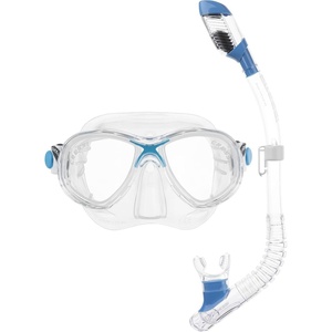image:imageCressi Youth Kids Snorkeling Mask and Dry Snorkel Kit  Marea Jr amp Mini Dry Designed in ItalyClearBlue