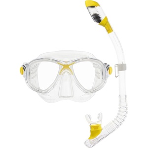 image:imageCressi Youth Kids Snorkeling Mask and Dry Snorkel Kit  Marea Jr amp Mini Dry Designed in ItalyClearYellow