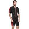 image:imageCressi Mens Full Front Zip Wetsuit for Swimming Snorkeling Scuba Diving  Thermal 2 mm Neoprene  Lido Designed in ItalyBlack  red