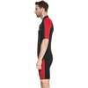 image:imageCressi Mens Full Front Zip Wetsuit for Swimming Snorkeling Scuba Diving  Thermal 2 mm Neoprene  Lido Designed in ItalyBlack  red