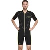 image:imageCressi Mens Full Front Zip Wetsuit for Swimming Snorkeling Scuba Diving  Thermal 2 mm Neoprene  Lido Designed in ItalyBlack  yellow