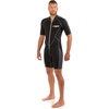 image:imageCressi Mens Full Front Zip Wetsuit for Swimming Snorkeling Scuba Diving  Thermal 2 mm Neoprene  Lido Designed in ItalyBlackGrey