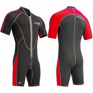image:imageCressi Mens Full Front Zip Wetsuit for Swimming Snorkeling Scuba Diving  Thermal 2 mm Neoprene  Lido Designed in ItalyBlack  red