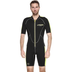 image:imageCressi Mens Full Front Zip Wetsuit for Swimming Snorkeling Scuba Diving  Thermal 2 mm Neoprene  Lido Designed in ItalyBlack  yellow