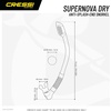 image:imageCressi Adult Diving Dry Snorkel with Splash Guard and Top Valve  Supernova Dry Designed in ItalyBlack