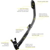 image:imageCressi Adult Diving Dry Snorkel with Splash Guard and Top Valve  Supernova Dry Designed in ItalyBlack