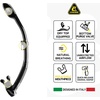 image:imageCressi Adult Diving Dry Snorkel with Splash Guard and Top Valve  Supernova Dry Designed in ItalyClearOld Red