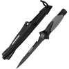 image:imageCressi Underwater Spearfishing Knife with Tapering Blade Tempered Stainless Steel Blade  Finisher Designed in ItalyBlackGrey