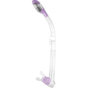 image:imageCressi Adult Diving Dry Snorkel with Splash Guard and Top Valve  Supernova Dry Designed in ItalyClearLilac D