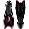 image:imageCressi Snorkeling Fins Palau Adjustable Open Heel Travel Fins for AdultsBlackPink