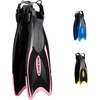 image:imageCressi Snorkeling Fins Palau Adjustable Open Heel Travel Fins for AdultsBlackPink