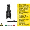 image:imageCressi Snorkeling Fins Palau Adjustable Open Heel Travel Fins for AdultsBlackTitanium