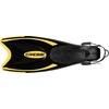 image:imageCressi Snorkeling Fins Palau Adjustable Open Heel Travel Fins for AdultsBlackYellow