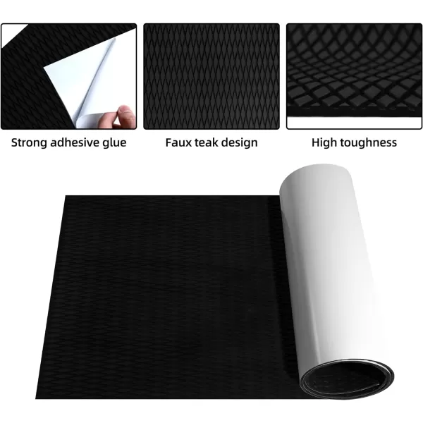 Boat Flooring EVA Foam Boat Decking Camo Marine Flooring Self-Adhesive Boat Mat Boat Carpet for Motorboat RV Yacht Kayak Surfboard 94.5" x 47.2"/23.6"/15.7"