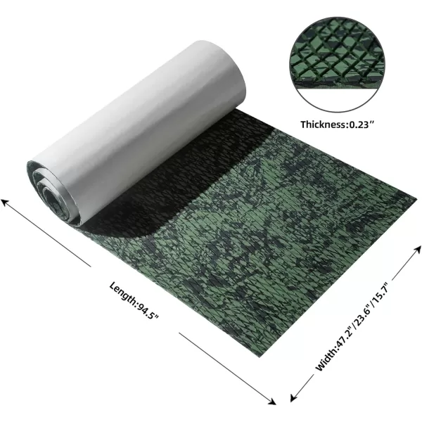 Boat Flooring EVA Foam Boat Decking Camo Marine Flooring Self-Adhesive Boat Mat Boat Carpet for Motorboat RV Yacht Kayak Surfboard 94.5" x 47.2"/23.6"/15.7"