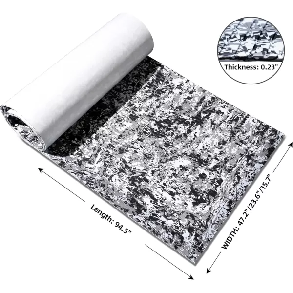 Boat Flooring EVA Foam Boat Decking Camo Marine Flooring Self-Adhesive Boat Mat Boat Carpet for Motorboat RV Yacht Kayak Surfboard 94.5" x 47.2"/23.6"/15.7"