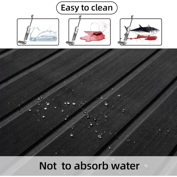 Boat Flooring EVA Foam Boat Decking Faux Teak Marine Flooring Boat Mat Boat Carpet Sheet for Motorboat RV Yacht Kayak Surfboard, 94.5"x 47.2"/35.4"/23.6"/15.7"