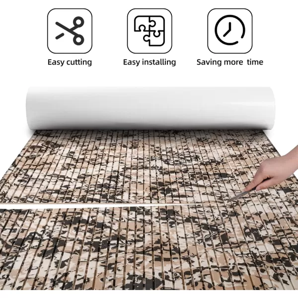 Boat Flooring EVA Foam Boat Decking Marine Flooring Camo Brushed Non-Slip Self-Adhesive Boat Carpet for Motorboat Yacht Kayak RV Swimming Pool 94.5" x47.2"/ 23.6"/15.7"