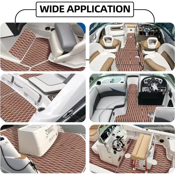 Boat Flooring EVA Foam Boat Decking Marine Mat Non-Slip Self-Adhesive Flooring Sheet for Motorboat Kayak Surfboard Garden Flooring Swimming Pools