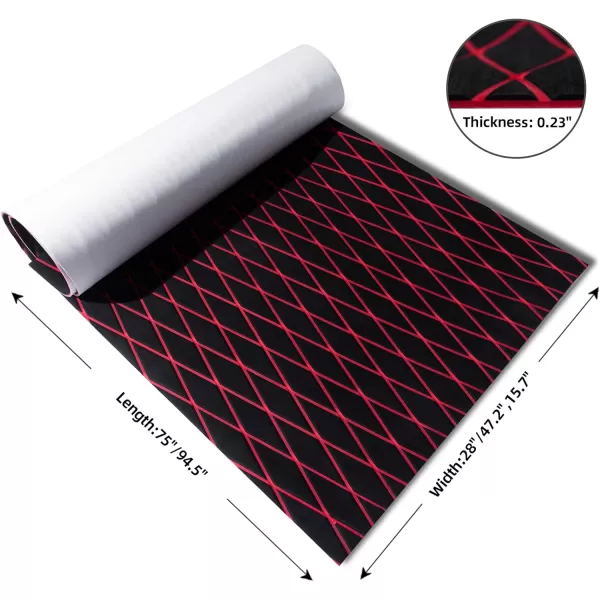 Boat Flooring EVA Foam Boat Decking Marine Mat Non-Slip Self-Adhesive Flooring Sheet for Motorboat Kayak Surfboard Garden Flooring Swimming Pools