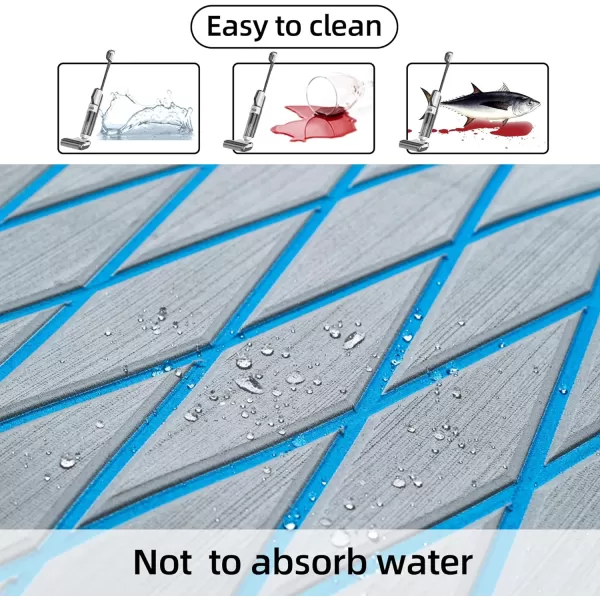 Boat Flooring EVA Foam Boat Decking Marine Mat Non-Slip Self-Adhesive Flooring Sheet for Motorboat Kayak Surfboard Garden Flooring Swimming Pools