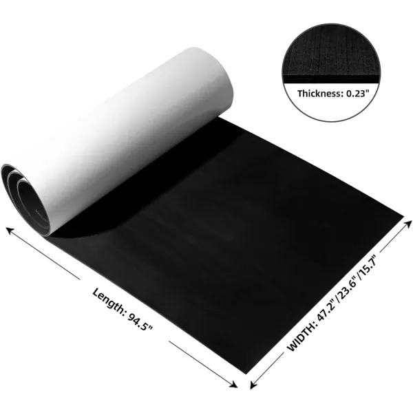 Boat Flooring EVA Foam Boat Decking Sheet Non-Slip Brushed Marine Flooring Self-Adhesive Boat Carpet for Motorboat Yacht Kayak RV 94.5" x47.2"/ 23.6"/15.7"