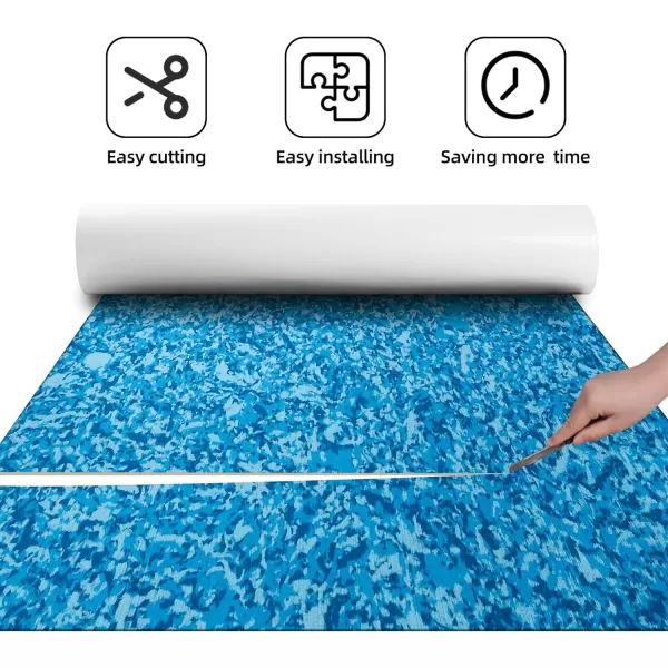 Boat Flooring EVA Foam Boat Decking Sheet Non-Slip Brushed Marine Flooring Self-Adhesive Boat Carpet for Motorboat Yacht Kayak RV 94.5" x47.2"/ 23.6"/15.7"