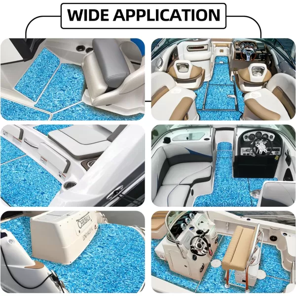 Boat Flooring EVA Foam Boat Decking Sheet Non-Slip Brushed Marine Flooring Self-Adhesive Boat Carpet for Motorboat Yacht Kayak RV 94.5" x47.2"/ 23.6"/15.7"