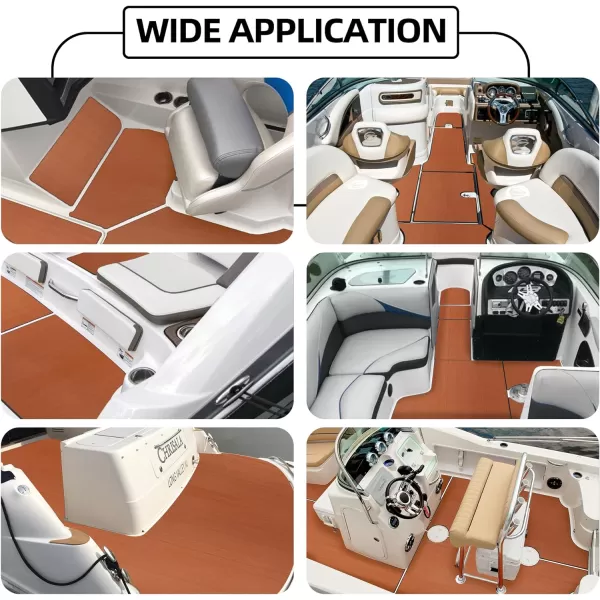 Boat Flooring EVA Foam Boat Decking Sheet Non-Slip Brushed Marine Flooring Self-Adhesive Boat Carpet for Motorboat Yacht Kayak RV 94.5" x47.2"/ 23.6"/15.7"