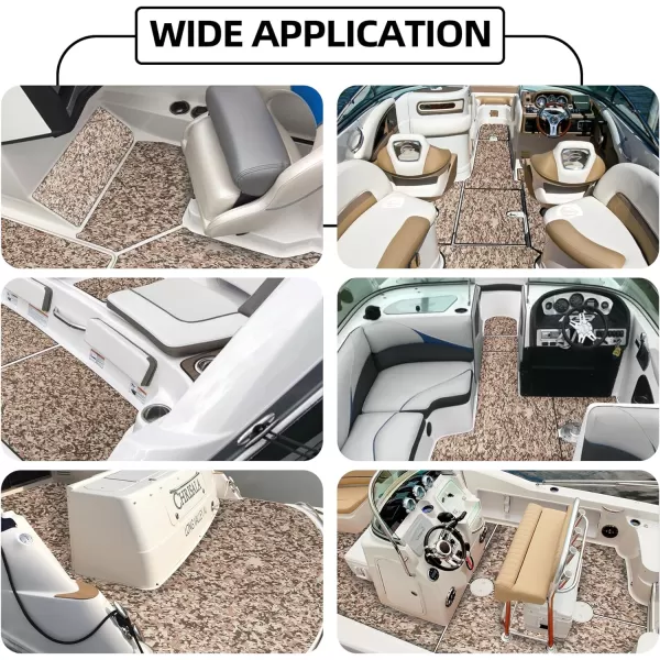 Boat Flooring EVA Foam Boat Decking Sheet Non-Slip Brushed Marine Flooring Self-Adhesive Boat Carpet for Motorboat Yacht Kayak RV 94.5" x47.2"/ 23.6"/15.7"