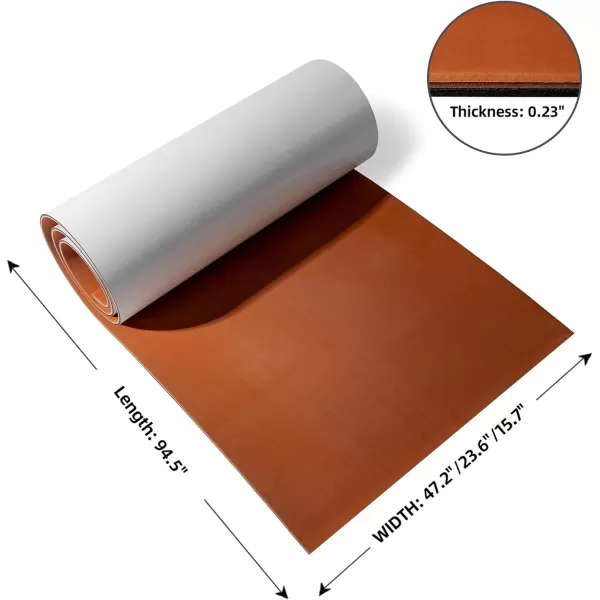 Boat Flooring EVA Foam Boat Decking Sheet Non-Slip Brushed Marine Flooring Self-Adhesive Boat Carpet for Motorboat Yacht Kayak RV 94.5" x47.2"/ 23.6"/15.7"