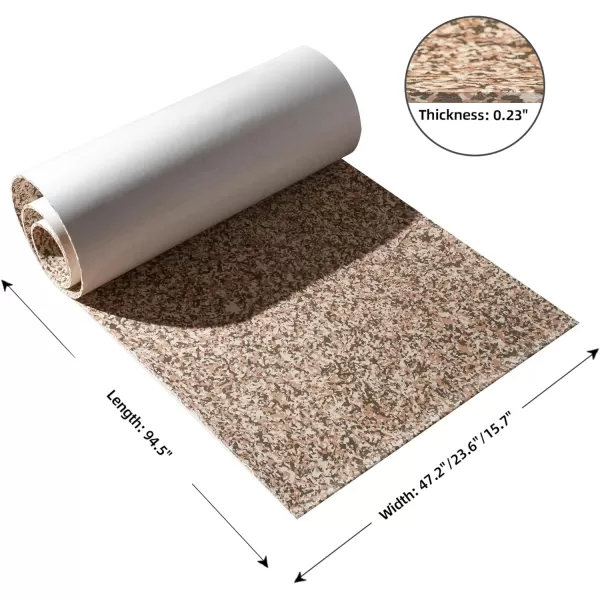 Boat Flooring EVA Foam Boat Decking Sheet Non-Slip Brushed Marine Flooring Self-Adhesive Boat Carpet for Motorboat Yacht Kayak RV 94.5" x47.2"/ 23.6"/15.7"