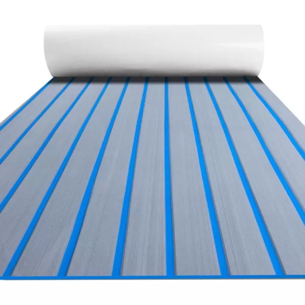 Boat Flooring EVA Foam Boat Decking Faux Teak Marine Flooring Boat Mat Boat Carpet Sheet for Motorboat RV Yacht Kayak Surfboard, 94.5"x 47.2"/35.4"/23.6"/15.7"