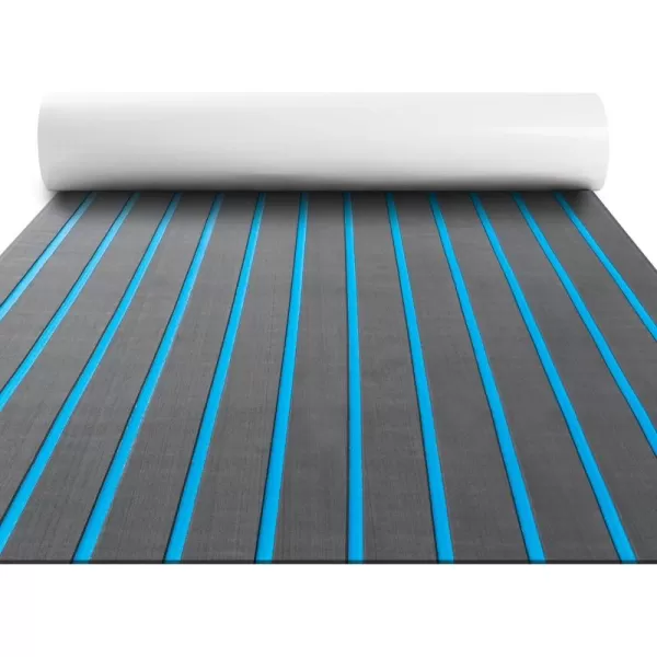 Boat Flooring EVA Foam Boat Decking Faux Teak Marine Flooring Boat Mat Boat Carpet Sheet for Motorboat RV Yacht Kayak Surfboard, 94.5"x 47.2"/35.4"/23.6"/15.7"