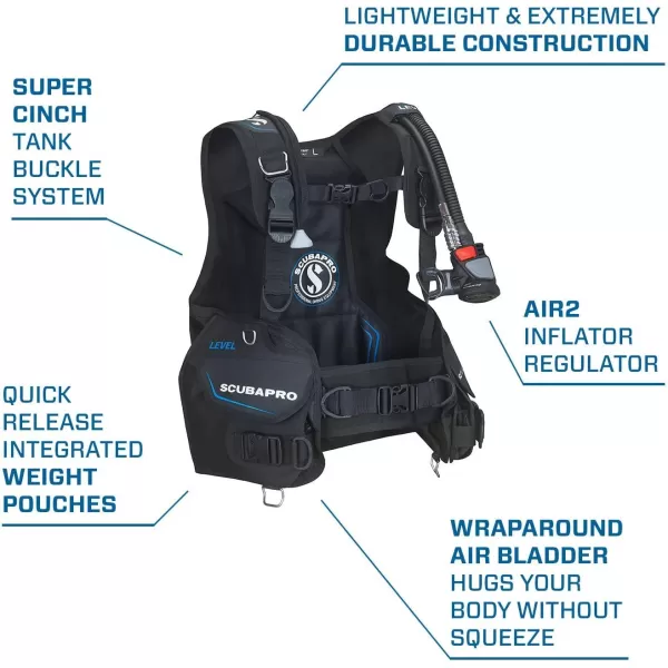 Scubapro Level Quick Cinch BCD with Air2 Inflator