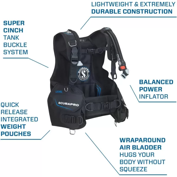 Scubapro Level Quick Cinch BCD with Air2 Inflator