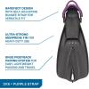 imageSCUBAPRO GO Travel Scuba Diving Fin for Snorkeling and Swimming Open Heel StrapPurpleBlack
