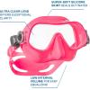 imageSCUBAPRO Steel Pro Scuba Diving Mask for Freediving with Single Lens and Frameless Low Volume DesignPink