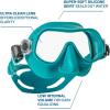 imageSCUBAPRO Steel Pro Scuba Diving Mask for Freediving with Single Lens and Frameless Low Volume DesignTurquoise